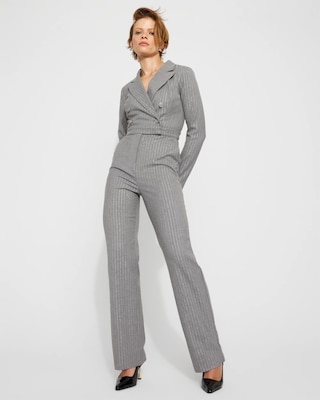 Long Sleeve Double-Breasted Jumpsuit | White House Black Market
